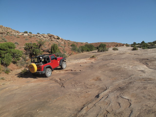 Papa am Klondike Bluffs Jeep Trail (12. Mai)