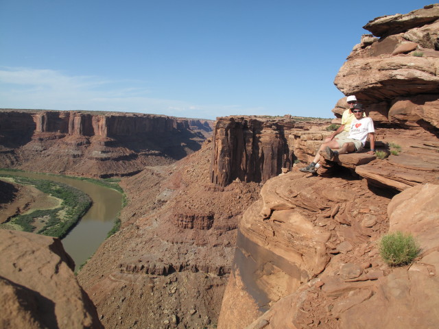 Papa und ich am Mineral Point (12. Mai)