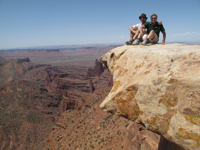 Ich und Papa am Top of the World Overlook (13. Mai)