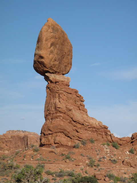 Balanced Rock im Arches National Park (13. Mai)