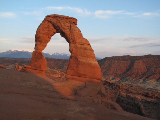 Delicate Arch im Arches National Park, 1.474 m (13. Mai)