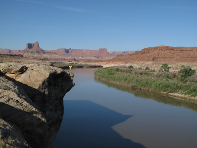 Ich beim Green River im Canyonlands National Park (15. Mai)