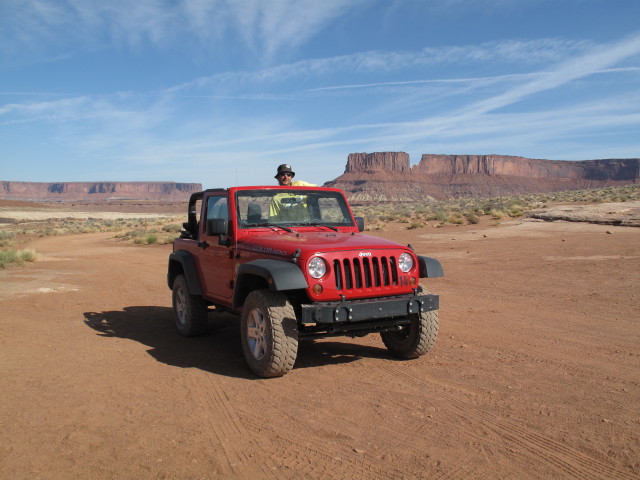 Ich am White Rim Jeep Trail im Canyonlands National Park (15. Mai)