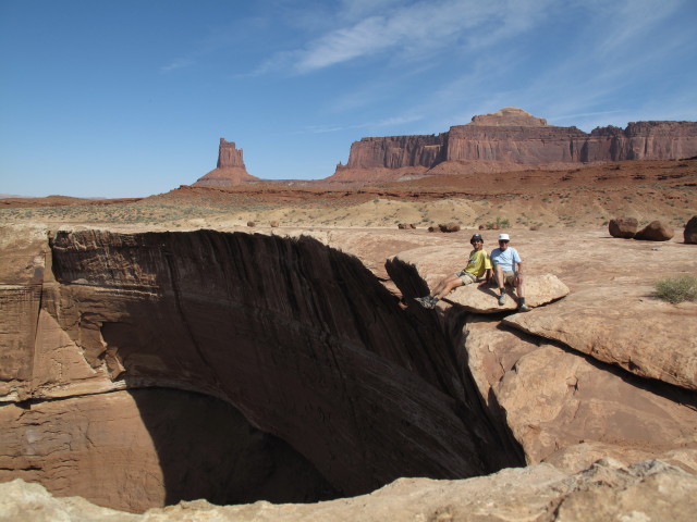 Ich und Papa am White Rim Jeep Trail im Canyonlands National Park (15. Mai)