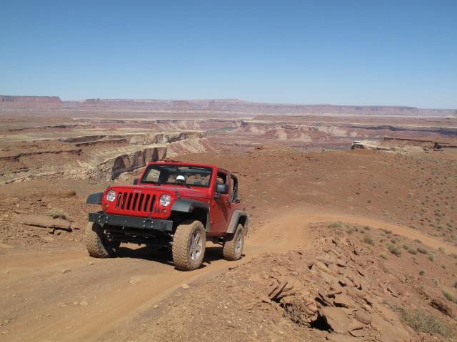 Papa am White Rim Jeep Trail im Canyonlands National Park (15. Mai)