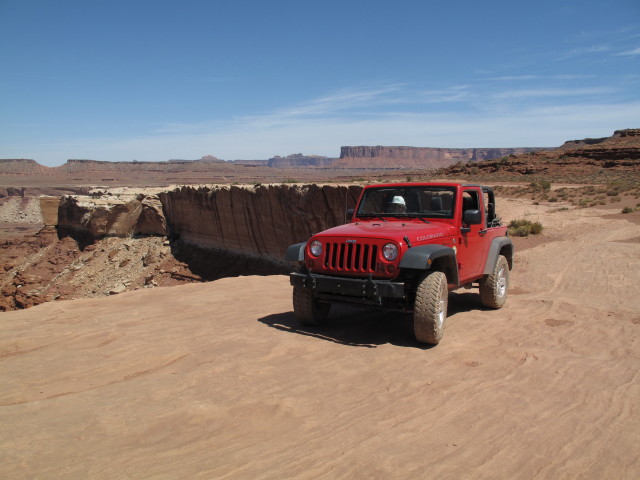 Papa am White Rim Jeep Trail im Canyonlands National Park (15. Mai)