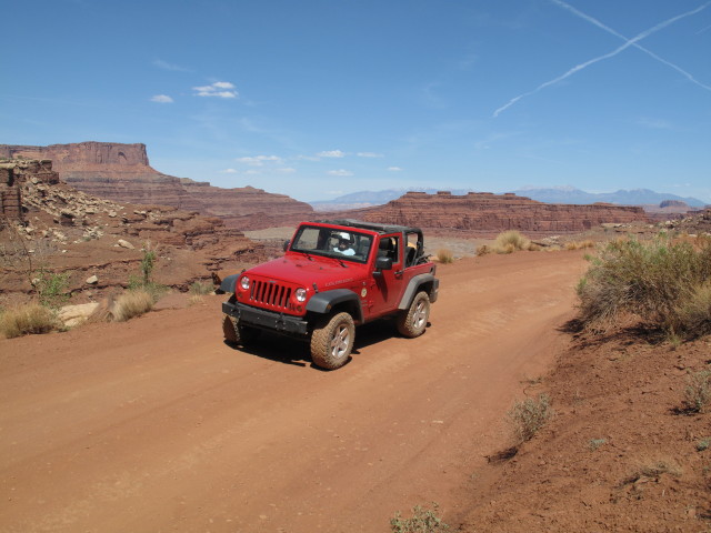 Papa am White Rim Jeep Trail im Canyonlands National Park (15. Mai)