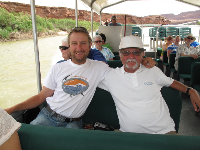 Ich und Papa am Colorado River (17. Mai)