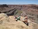 Papa am Colorado River Overlook im Canyonlands National Park, 1.487 m (14. Mai)