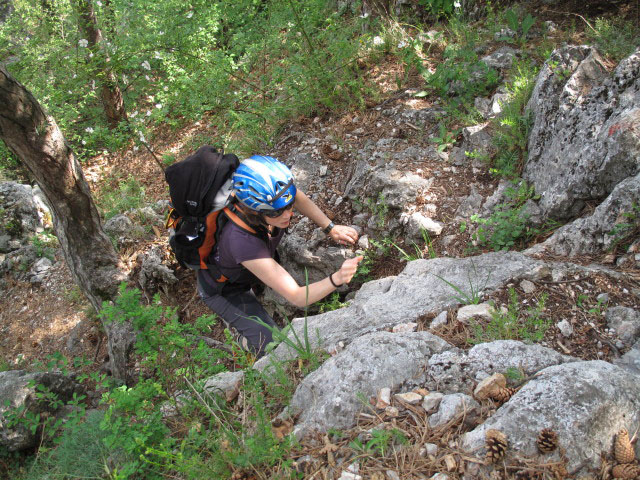 Doppelsteig: Irene im Einstieg