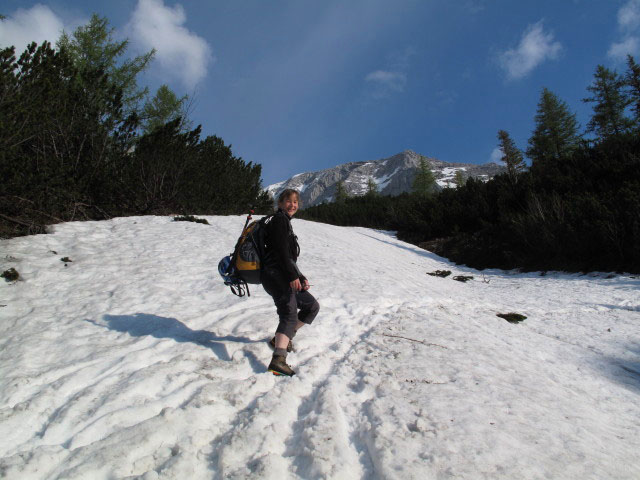 Irene zwischen Prielschutzhaus und Südostsporn-Klettersteig (27. Mai)