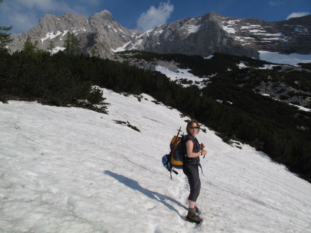 Irene zwischen Prielschutzhaus und Südostsporn-Klettersteig (27. Mai)