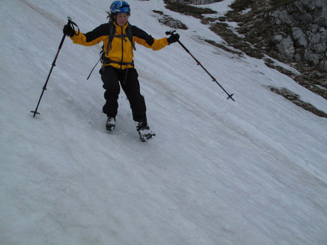 Irene zwischen Südostsporn-Klettersteig und Prielschutzhaus (27. Mai)