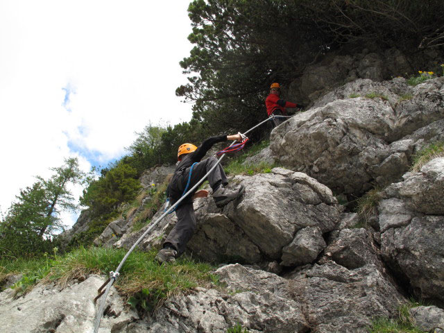 Südöstlicher Übungsklettersteig Prielschutzhaus: Philipp und Roland (27. Mai)