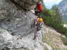 Eva-Klettersteig: Roland und Sarah im Einstieg (27. Mai)