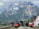 D 512 und REX 3415 im Bahnhof Stainach-Irdning, 645 m (26. Mai)