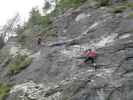 Kitz-Klettersteig: Josef und Martina am Götterquergang