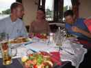 Florian, Katja und Andreas im 'La Crêperie'