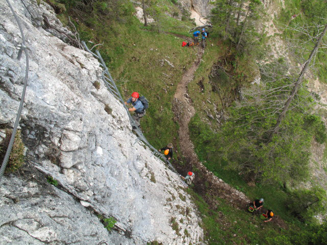 Tegelberg-Klettersteig: Einstieg