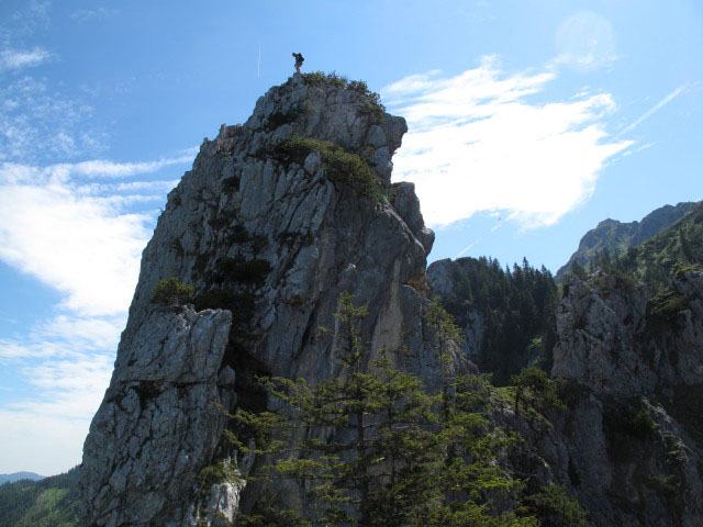 Tegelberg-Klettersteig: Axel in der Gipfelvariante