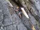 Tegelberg-Klettersteig: Axel beim Felsenfenster