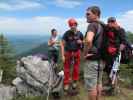 Finger-Klettersteig: ?, ?, Axel und ? beim Ausstieg