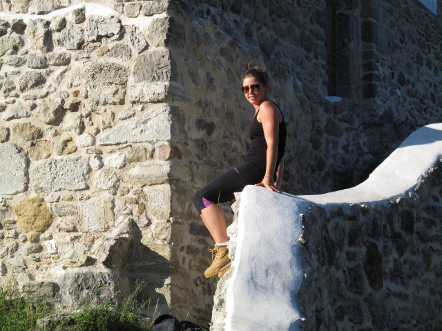 Daniela in der Ruine M&ouml;dling