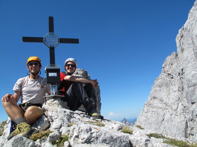 Ich und Thomas am Kleinen &Ouml;dstein, 2.163 m (16. Juni)