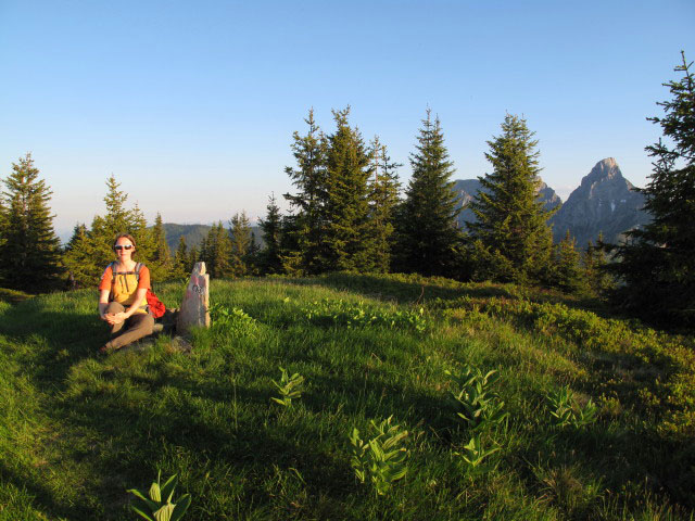 Carmen auf Weg 673 zwischen Spielkogel und Br&uuml;nnt&ouml;rl (17. Juni)
