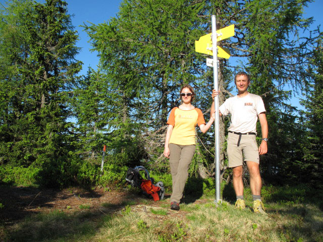 Carmen und ich am Niederberg, 1.688 m (17. Juni)