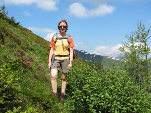 Carmen auf Weg 673 zwischen Sonnleitenkogel und Haberlt&ouml;rl (17. Juni)