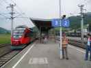 R 4483 bei der Einfahrt in den Bahnhof Wald am Schoberpass, 843 m (17. Juni)