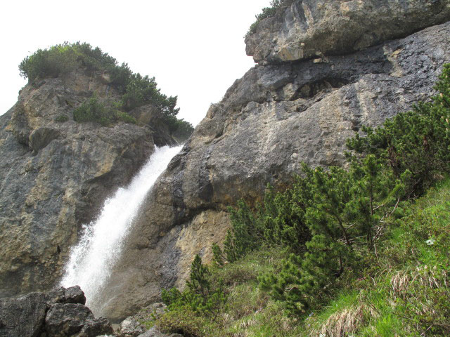 Wasserfall-Klettersteig: Einstieg