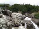 Wasserfall-Klettersteig: Kathrin beim Ausstieg