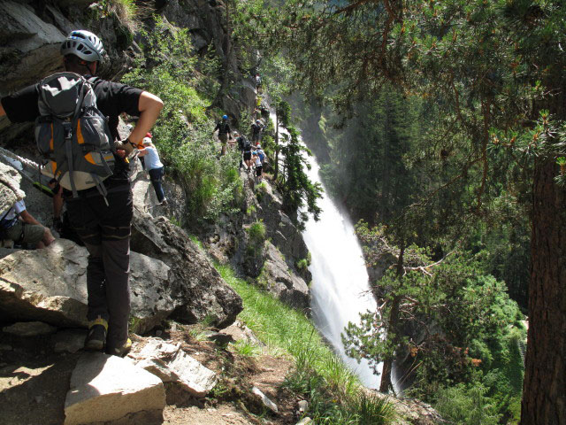 Stuibenfall-Klettersteig: beim Steigbuch