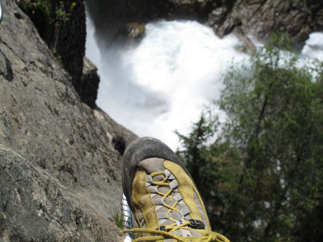 Stuibenfall-Klettersteig: zweiter Abschnitt