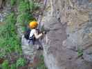 Stuibenfall-Klettersteig: Kathrin im ersten Abschnitt