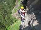 Stuibenfall-Klettersteig: Kathrin im zweiten Abschnitt