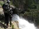 Stuibenfall-Klettersteig: Seilbrücke im zweiten Abschnitt