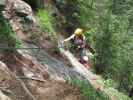 Stuibenfall-Klettersteig: Kathrin im zweiten Abschnitt