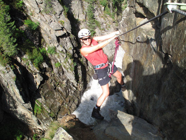Obergurgler Klettersteig: Gudrun in der Sektion 2 (30. Juni)
