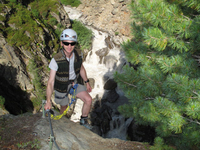 Obergurgler Klettersteig: Christoph in der Sektion 2 (30. Juni)