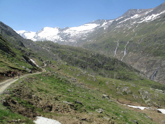 Weg 922 zwischen Gurgler Großalm und Langtaleregghütte (30. Juni)