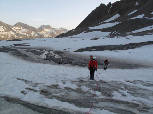 Gudrun und Christoph am Gurgler Ferner (1. Juli)