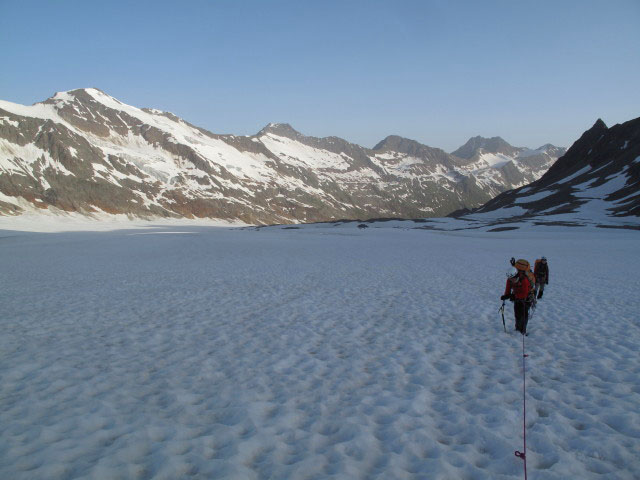 Gudrun und Christoph am Gurgler Ferner (1. Juli)