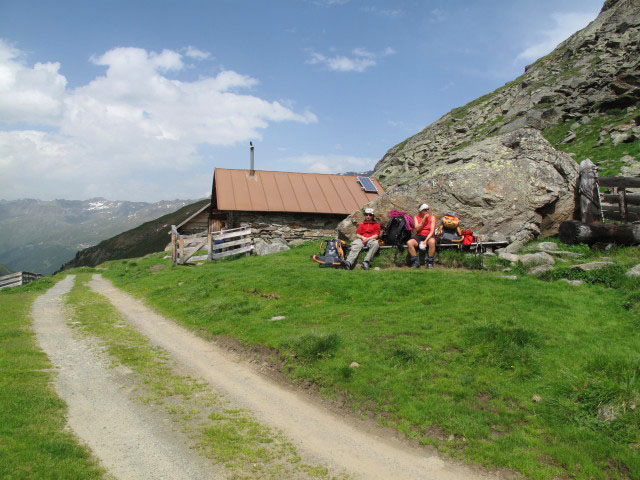 Christoph und Gudrun auf der Gurgler Großalm, 2.252 m (1. Juli)