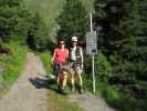 Gudrun und Christoph bei der Abzweigung zum Obergurgler Klettersteig (30. Juni)