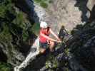 Obergurgler Klettersteig: Gudrun am Beginn der Sektion 4 (30. Juni)