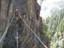 Obergurgler Klettersteig: Christoph auf der ersten Seilbrücke (30. Juni)