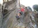 Obergurgler Klettersteig: Gudrun in der Schlüsselstelle (30. Juni)